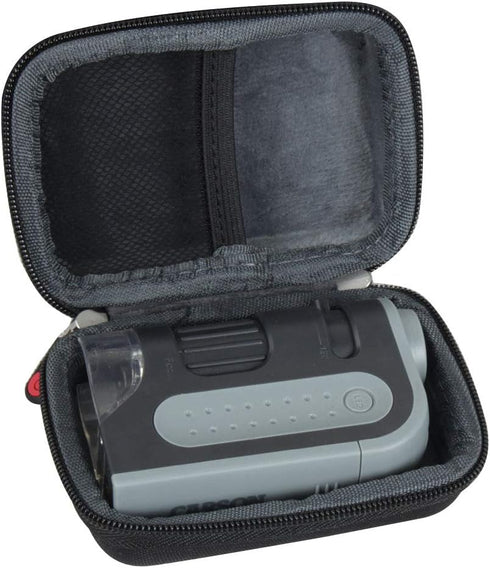 Hermitshell Hard Travel Case for Carson MicroBrite Plus 60x-120x Power LED Lighted Pocket Microscope (Microscope is not Included)...
