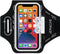 JEMACHE Running Armband for iPhone 16e 16 15 14 13 12 Pro, Samsung Galaxy S25 S24 S23 S22 S21, Gym Workouts Arm Band with Earphone Holder (Black)...