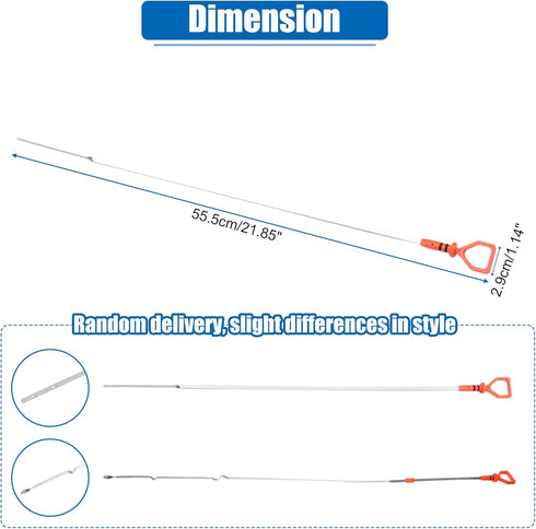 X AUTOHAUX Engine Oil Level Indicator Dipstick for Honda Accord 2013-2017 for Honda CR-V 2015-2019 No.156505A2A04 Orange...