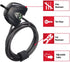 Master Lock Black Python Bike Lock with Key, Adjustable Metal Cable Lock has a Weather Resistant Vinyl Coating for Outdoor Equipment, Bicycles, 6 ...