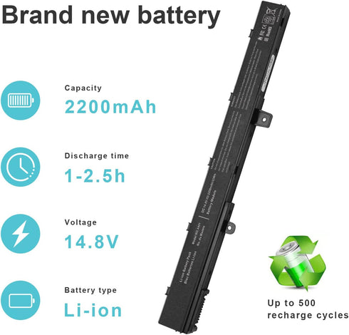 Fancy Buying Laptop Battery for Asus X551M X551 X551C X551CA X551MA X451 X451C Series A41 D550 0B110-00250100 A31N1319 A41N1308 A31LJ91 High Perfo...