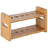 Lily's Home Bamboo Test Tube Vial Shot Glasses Holder Rack, Great as Pen Stand, Made from Bamboo with Built-In Handle, Rack Only, Glass Tubes NOT ...