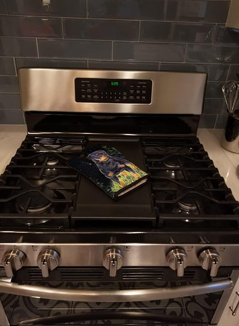 Caroline's Treasures SS8475OVMT Starry Night Rottweiler Oven Mitt Heat Resistant Thick Oven Mitt for Hot Pans and Oven, Kitchen Mitt Protect Hands...
