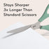 U Brands U-Eco 8“ Scissors, Set of 3, Assorted Brights, Patented Concave Blade Technology (6607U01-24)...