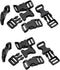 JGFinds Paracord Bracelet Clasps - 48 Pack, Upto 15mm Strap Medium, Black Plastic Paracord Bracelet Clips and Buckles, 29mm (1 3/4") x 16mm (7/8")...