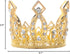 JANOU Mini Crown Tiara Cake Topper Crystal Children Hair Ornaments for Wedding Birthday Baby Shower Party Cake Decoration (Gold)...