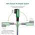 Coil iPhone Charger Cable USB A to Lightning Cord (2ft to 8ft) Mfi Certified CarPlay Right Angle (Sage Green)...