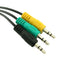 Replacement 3.5mm 1/8" TRS Stereo 3 to 3 Mini Jack Color Coded Audio Cable Compatible with Logitech 5.1 Channel Computer Speakers z-5500, z-5450, ...