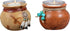 Southwest Pots Candle Holders – Set of 2 Rustic Votive Holders – Twine & Bead Accent – 3.6" x 2.8"...