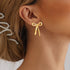 12 Pairs Crystal Rhinestone Pearl Kate Spade bow stud earrings for women Statement Ribbon Fringe Waterfall Dangling Long Chain Bow Dangle Drop Tas...