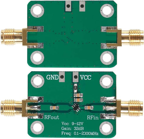 HiLetgo 0.1-2000MHz RF WideBand Amplifier 30dB High Gain Low Noise LNA Amplifier...