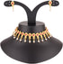 Efulgenz Indian Wedding Bridal Jewelry for Women Antique Gold Tone Floral Choker Necklace Faux Pearl Drop Dangling Earrings Kundan Bridal Set Indi...