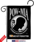 POW/MIA Garden Flag - Armed Forces Service All Branches Support Honor United State American Military Veteran Official - House Decoration Banner Sm...