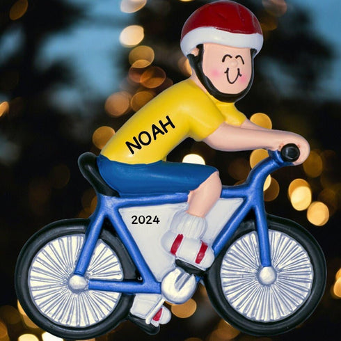 OC-123-M Bicycle Rider Ornament...