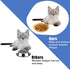 8pcs Cat Food Bowls, 6 inch Whisker Fatigue Cat Bowls for Food and Water Wheat Straw Shallow Wide Cat Dish Plates Colorful Kittens Wet Feeding Wat...