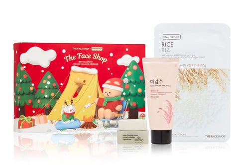 THE FACE SHOP Best Sellers Holiday Kit | Face Wash for Sensitive,Combination & Oily Skin | Organic Vegan Anti-aging Face Moisturizer | K-Beauty Sk...