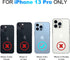 Nvollnoe for iPhone 13 Pro Case with Card Holder Heavy Duty Protective Dual Layer Shockproof Hidden Card Slot Slim Wallet Case for iPhone 13 Pro f...