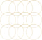 Bamboo Rings for Crafts, Macrame, and Dreamcatchers (9 in, 12 Pack)...