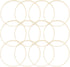 Bamboo Rings for Crafts, Macrame, and Dreamcatchers (9 in, 12 Pack)...
