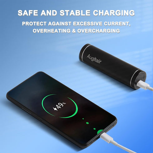 USB C Portable Charger 5000mAh Compact Power Bank Compatible with Samsung Galaxy Z Flip3,S21,S20,S10,S9,S8,Note 21/20/10/9/8,Moto Z3/2,LG V35/G8/7...