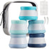 INSFIT Travel Containers for Toiletries, TSA Approved Silicone Cream Jars, Travel Size Containers with Lids, BPA Free Leakproof Travel Accessories...