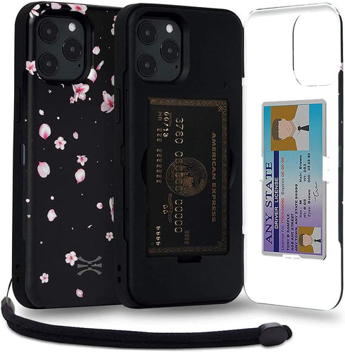TORU CX PRO for iPhone 12 Pro Max Case Wallet | Protective Shockproof Heavy Duty Cover with Hidden Card Holder & Card Slot | Mirror & Wrist Strap ...