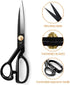 Fabric Scissors 9 Inch Sewing Dressmaking Scissors Professional Razor Sharp for Tailoring Leather Raw Materials - Japan High Carbon Steel Tailor S...