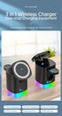 Magnetic Wireless Charging Station for Apple Series,3 in 1 Faster Mag-Safe Wireless Charger Stand for iPhone 14/13/12 Series/iPhone11/Samsung, App...