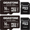 Gigastone 16GB 2-Pack Micro SD Card, FHD Video, Surveillance Security Cam Action Camera Drone, 85MB/s Micro SDHC UHS-I U1 Class 10...