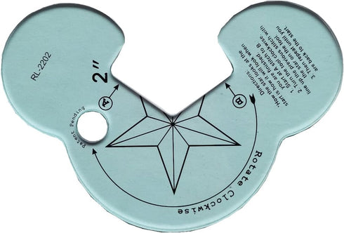 HONEYSEW Super-Star Quilting Template for Domestic Sewing Machine 1/8" Thick...
