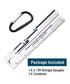 2Pcs 4/09 Shingle Gauge,Measuring Tool for Roof Shingle,Roof Pitch Gauge with Carabiner,Equipment for Measuring and Analyzeing The Thickness of Ro...