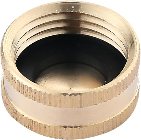 Brass Garden Hose End Cap 3/4" GHT Female Fitting Repair Cap (10-Pack)...