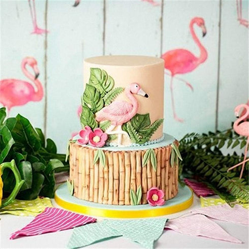 2Pcs/Set 3D Panda & Bamboo Silicone Molds Bamboo Cake Border Fondant Molds Sugarcraft Cake Decorating Tools Candy Chocolate Gumpaste Moulds Panda ...