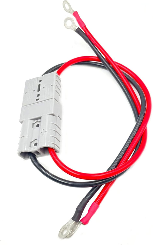 2Pcs Electric Forklift Charging Plug Cable with O Ring Battery Connect Quick Connector 50A 600V Connector Line Single Head Line Battery Charging C...