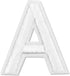 82 Piece Embroidered Iron on Letter Patches and Numbers for Clothing, Backpacks, Sew On Appliques, Arts and Crafts (White, 1 in)...