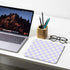 Pastel Purple Checkered Mouse Pad, Cute Boho Mousepad for Home Office, Anti-Slip Rubber Mice pad for Computer & Laptop, 9.5x7.9 inch, Pink Pattern...