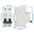 Baomain 16A AC Miniature Circuit Breaker, AC 400V 50Hz 6000A 2 Pole C65 MCB DIN Rail Mounting,MBM6C...