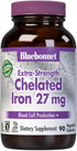 Bluebonnet Nutrition Albion Extra-Strength Chelated Iron 27 mg, For Healthy Red Blood Cell production*, Soy-Free, Gluten-Free, Non-GMO, Kosher, Da...