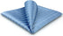 S&W SHLAX&WING Large Mens Pocket Square Blue Azure Checkered for Suit Silk...
