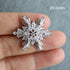 5pc/lot Luxury crystal buttons for clothes Cubic zircon button for coat Decorative CZ sewing Silver buttons for cashmere cardigan (29mm/1.14")...