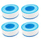 Teflon Tape,Plumbers Tape,Plumbing Tape,PTFE Tape,Thread Tape,Plumber Tape for Shower Head,Pipe Sealing,Thread Seal,White (1/2 in 4 Rolls)...