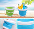 3L Jumbo Foldable Buckets, Sand Beach Toy Silicon Pails for Kids Adults, Collapisible Water Buckets Sandbox Kit Tool Multi Use for Outdoor, Cleani...