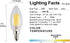 12V/24V DC LED Candle Bulb, Dimmable with 12V DC Dimmer, 4W 400Lm, 2700K Warm White Light, E12 Small Base, Clear Glass Torpedo Tip, 40W Incandesce...