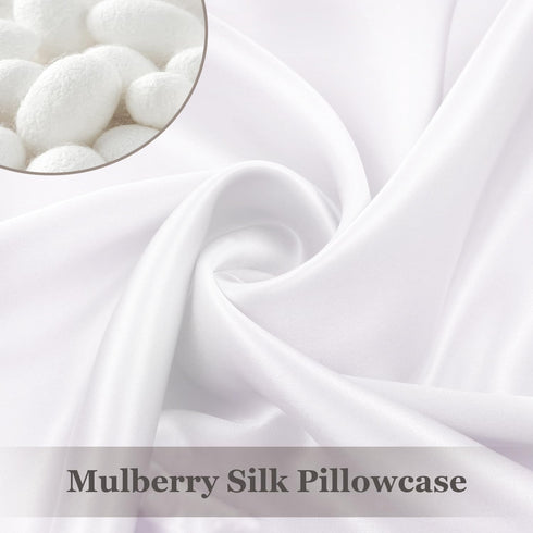 Adubor Silk Pillowcase - Mulberry Silk Pillow Case, 23 Momme 6A Grade Fibers, 900 Thread Count, Silk Pillow Cases for Hair and Skin Health, with H...