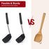 Silicone Spatula Turner Set, Premium Spatulas Silicone Heat Resistant Pack of 2 Kitchen Spatula for Nonstick Cookware, Solid & Slotted Rubber Spat...