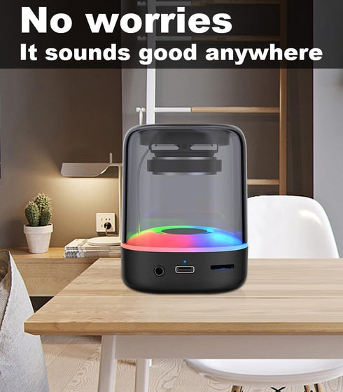 Bluetooth Speaker Wireless Outdoor Waterproof Portable Speaker Bluetooth TF Card AUX FM Player Loud Stereo Booming Bass Energy for Home&Party Gift...