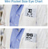 Pocket Eye Chart, Double-Sided Pocket Snellen Eye Chart 6 Feet and Rosenbaum Pocket Eye Chart 36cm, Plastic Eye Chart for Eye Exams 6.5x3.5 Inches...