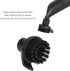 Steam Cleaning Brush, Steam Cleaner Round Nylon Brush Black Hard Bristles Easy to Replace Steam Cleaner Replacement Accessories...