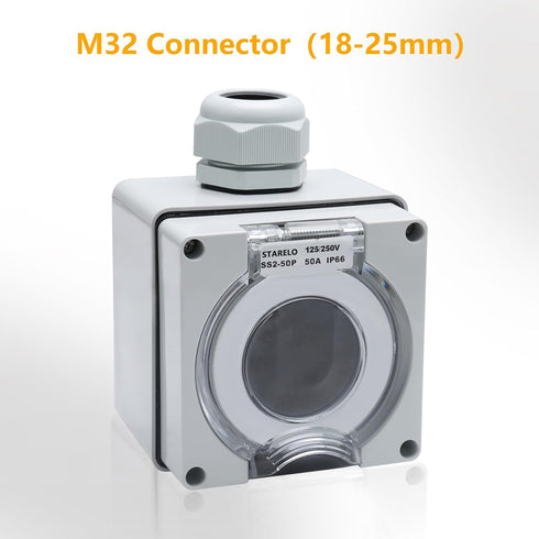 STARELO 3 pcs Metric Box Connectors,Two M25 connectors?13-18mm? and one M32 Connector?18-25mm? for STARELO Boxes....