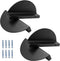 4 Packs 2-1/2 Inch Hole Center Drawer Pulls, Half Moon Cabinet Pulls, Black Cabinet Handles, 3.8 Inch / 95mm Overall Length Dresser Handles Hardwa...